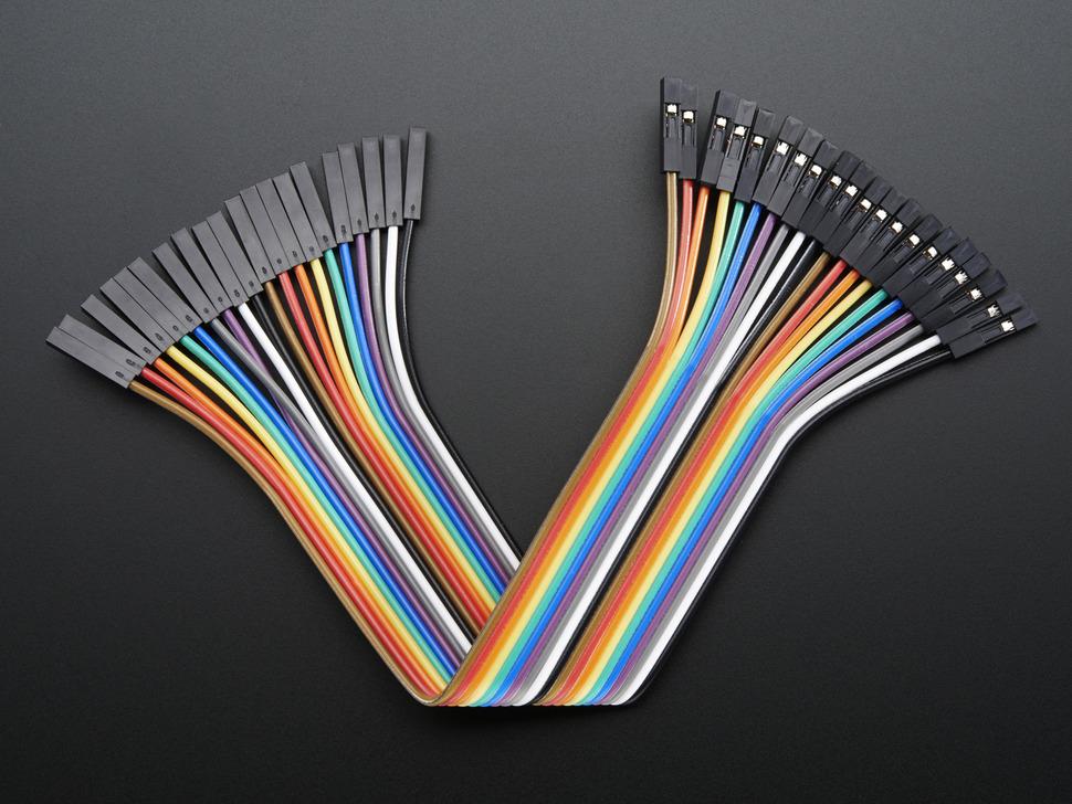 Adafruit Premium female /vrouwelijke jumper wires - 20 x 6" (150 mm)