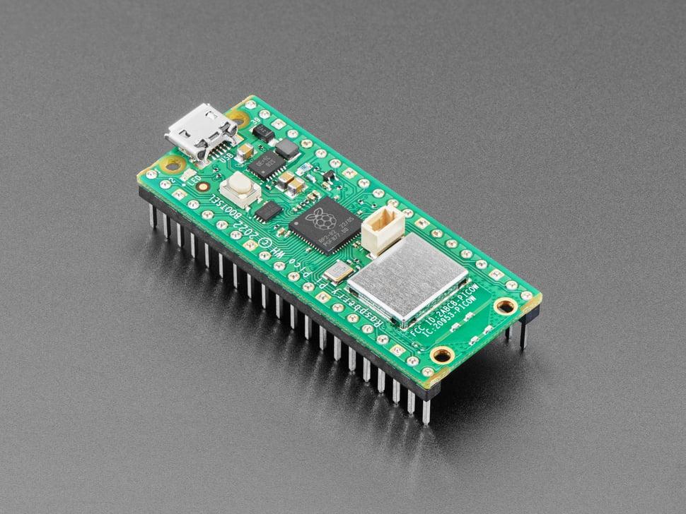 Adafruit Raspberry Pi Pico WH - Pico Wireless met headers gesoldeerd