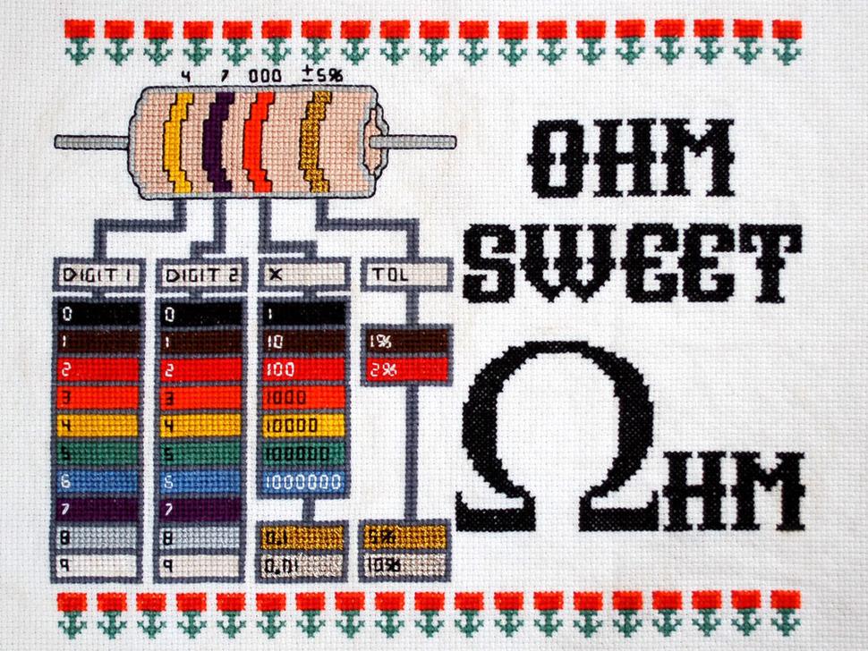 Adafruit Ohm Sweet Ohm kruissteekpakket