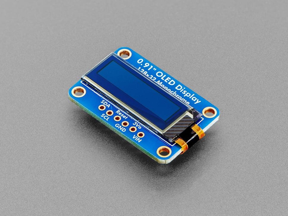 Adafruit Monochroom 0,91" 128x32 I2C OLED- display - STEMMA QT / Qwiic