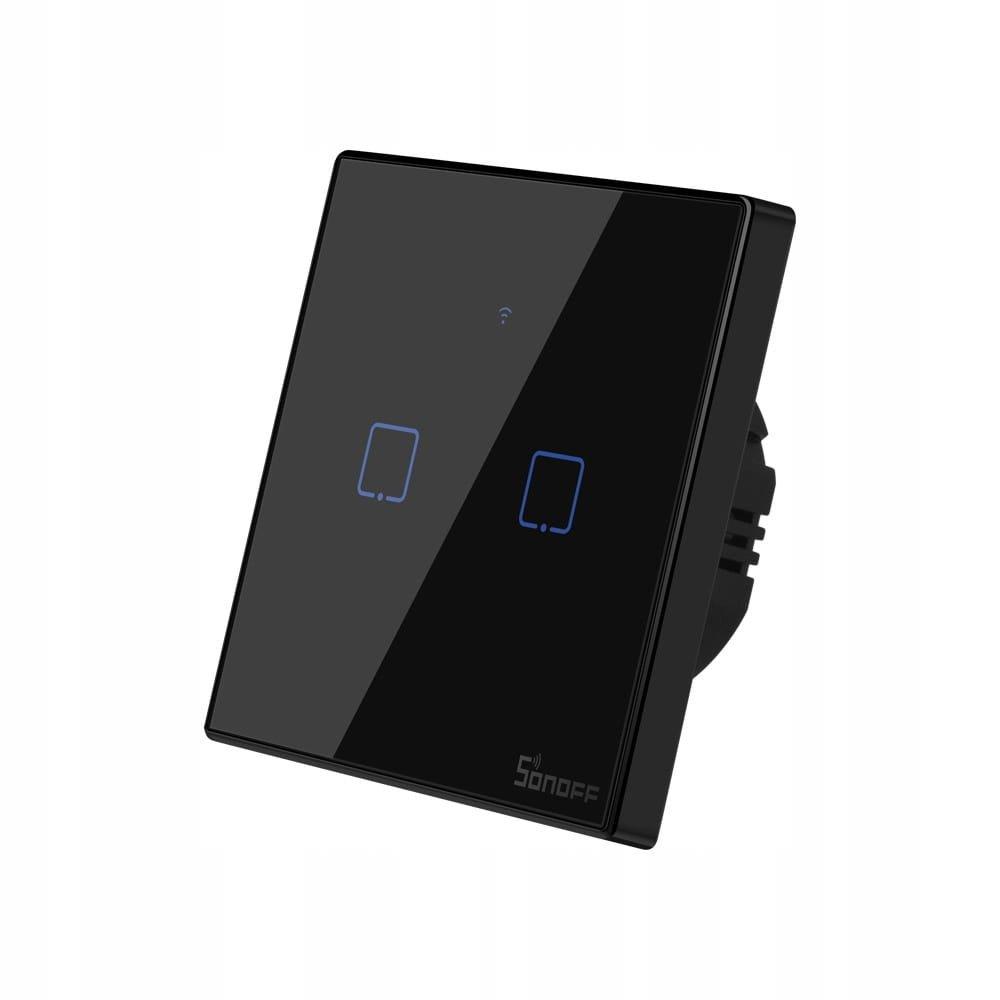 Sonoff T3 Wall switch - T3EU2C - WiFi + RF - Black