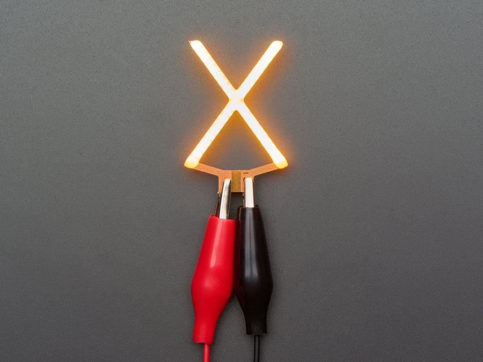 Adafruit Alfabet LED Filament - Warm Witte Letter 