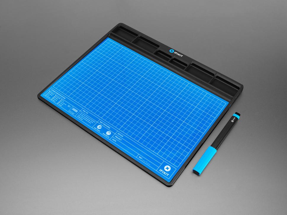 IFixit Tappetino Magnetico Per Progetti - 20x25 Cm Con Penna Cancellabile - Organizza Viti E Componenti Per Riparazione Smartphone E Tablet