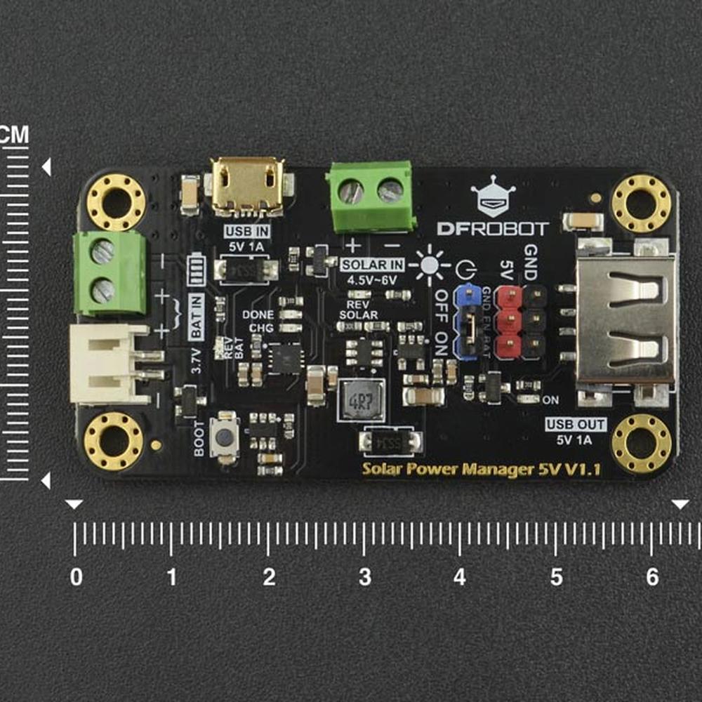 DFRobot Solar Power Manager 5V - Módulo compacto de gerenciamento de ...