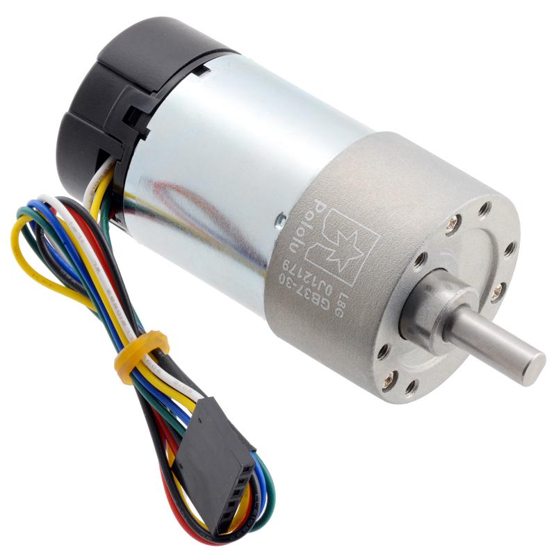 Pololu 30:1 Metal Gearmotor 37Dx68L mm 24V med 64 CPR Encoder (Helical ...