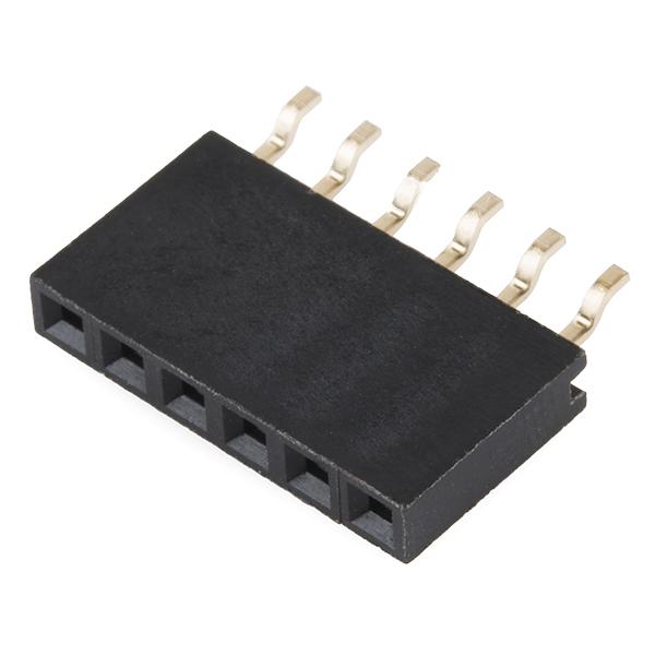 Sparkfun Header - 6-pin Female (SMD, 0.1