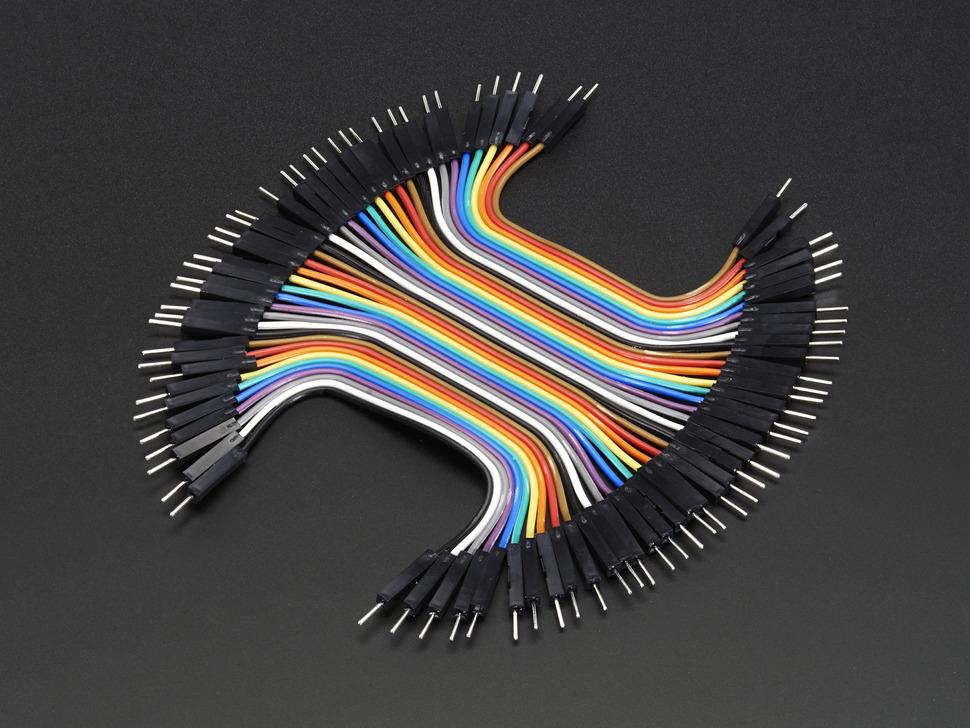 Adafruit Premium male /mannelijke jumper wires - 40 x 3" (75 mm)