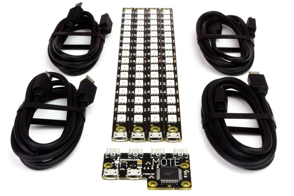 Mote - Complete Kit (Host + 4 Sticks + Cables)