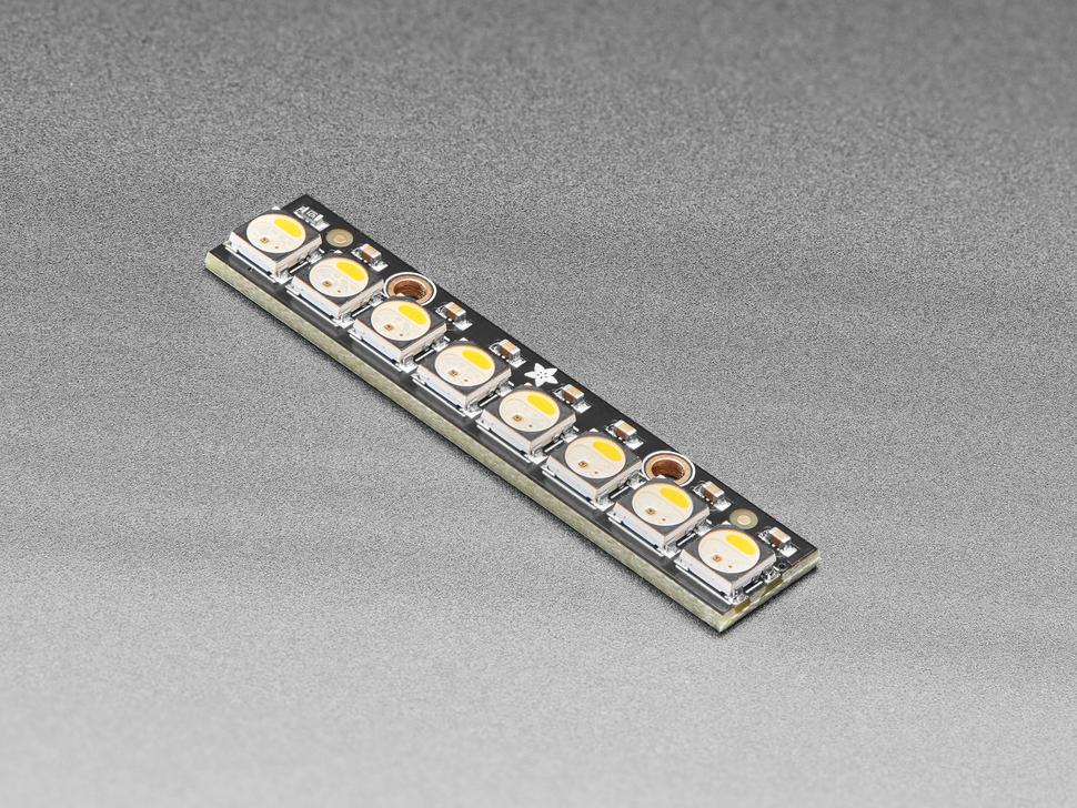 Adafruit NeoPixel Stick - 8 x 5050 RGBW LED's - Warm wit - ~3000K