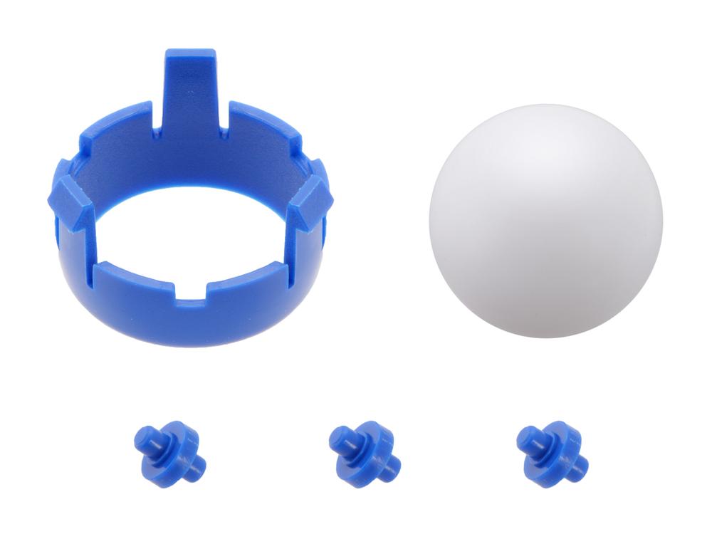 Kit rotelle a sfera per telaio Romi - Blu