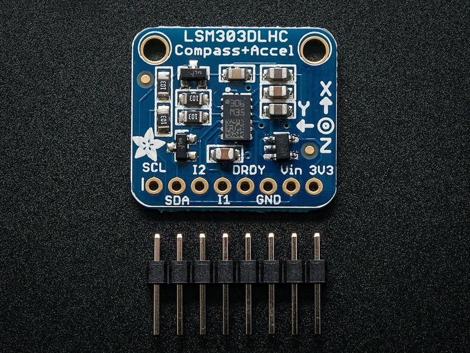 Adafruit Drie-assige accelerometer + Magnetometer (Kompas) board - LSM303