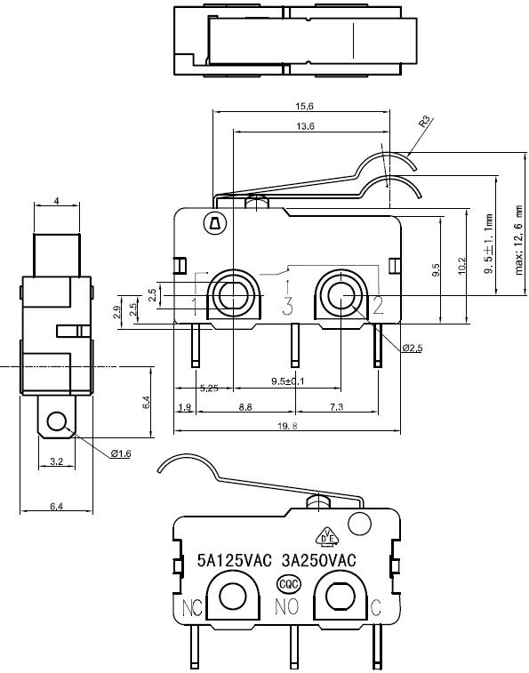 Selector de Comando Tecla Externa N.3201 GENIUS QUICK 1 JA31101