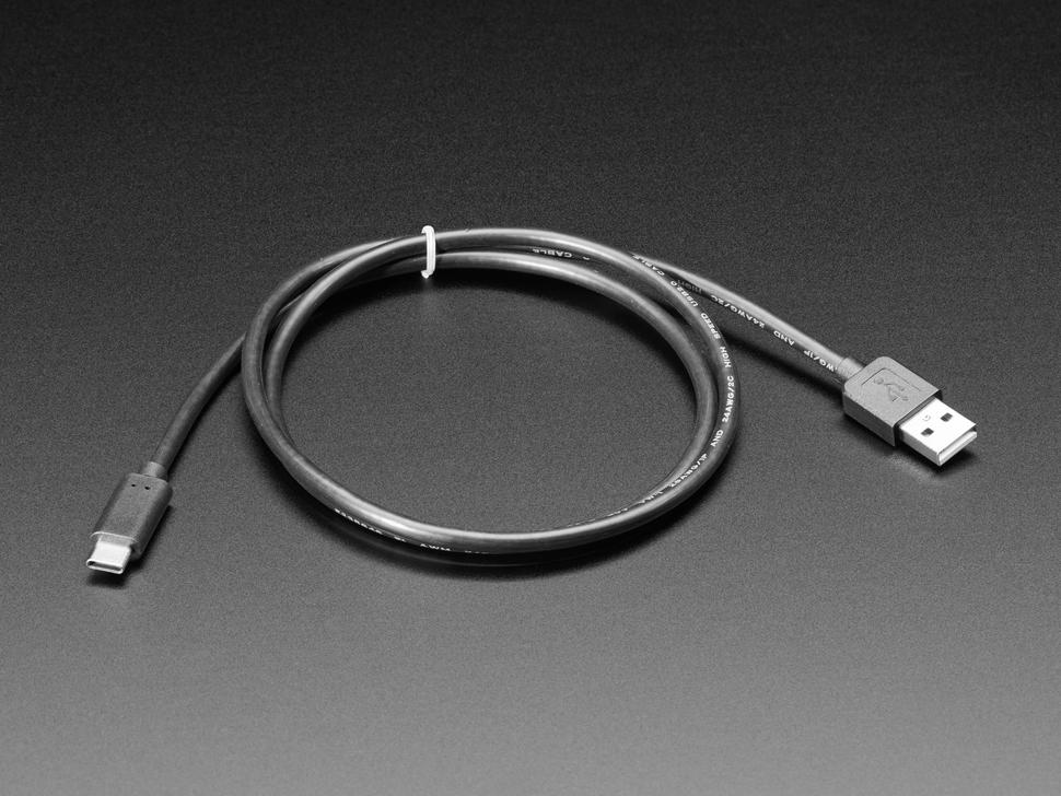 Adafruit USB Type A naar Type C-kabel - ongeveer 1 meter / 3 ft lang