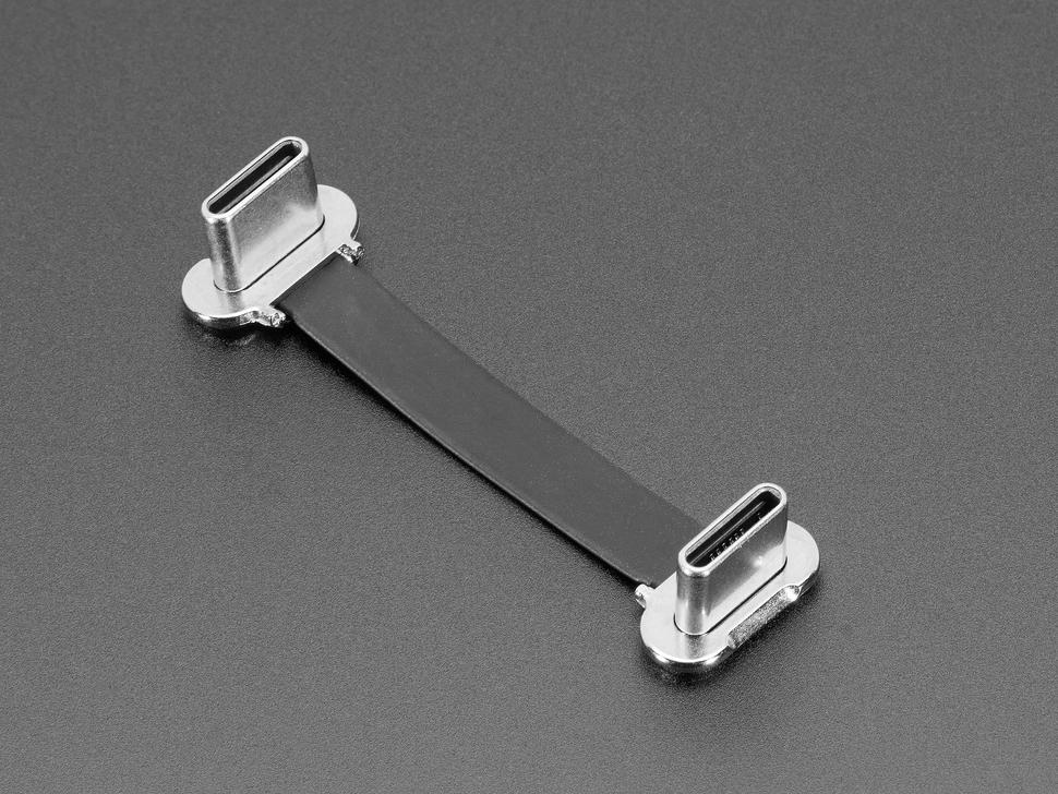 Adafruit Slimme USB-C naar USB-C-kabel met rechte hoek - 40 mm