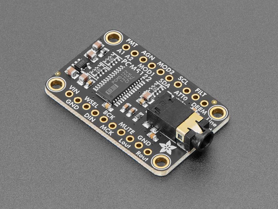 Adafruit PCM5122 I2S DAC met lijnniveau- output - HW, I2C of SPI