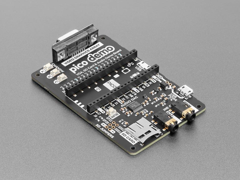 Adafruit Pimoroni Pico VGA Demo Base - RP2040 VGA Multimedia Bord