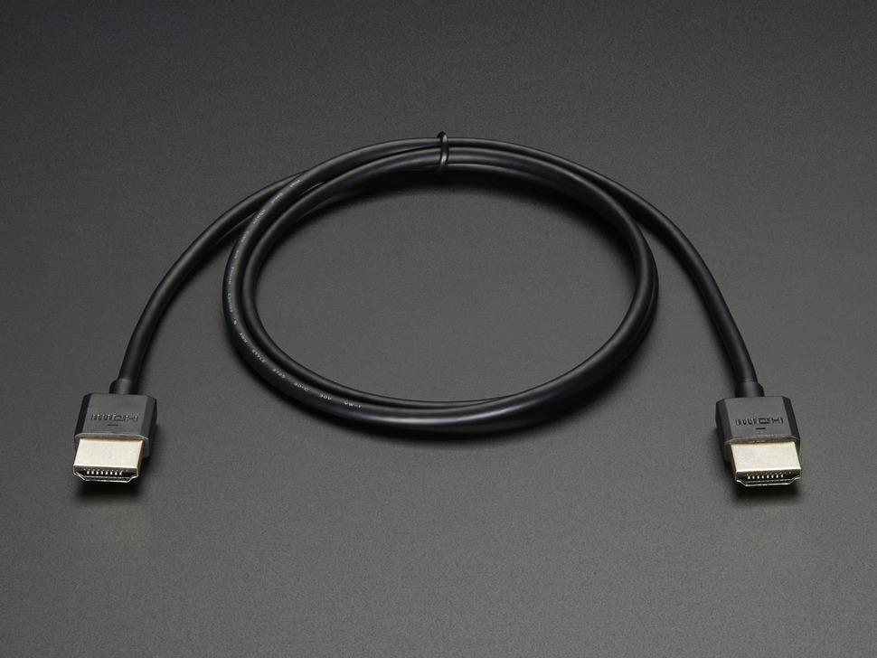 Adafruit Slanke HDMI-kabel - 900 mm / 3 voet lang