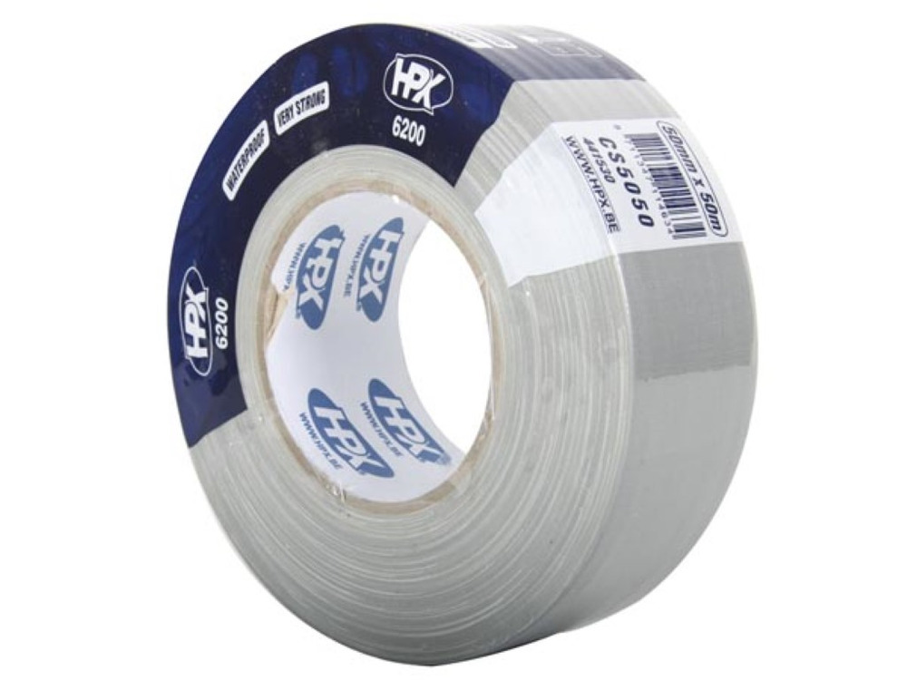 HPX Cinta de Lino Profesional Plateada 50mm x 50m, Pesada