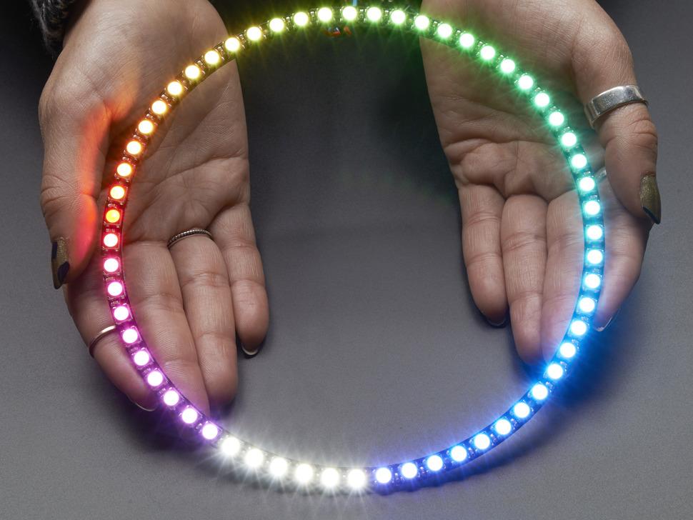 Adafruit NeoPixel 1/4 60 Ring - 5050 RGBW LED met geïntegreerde drivers