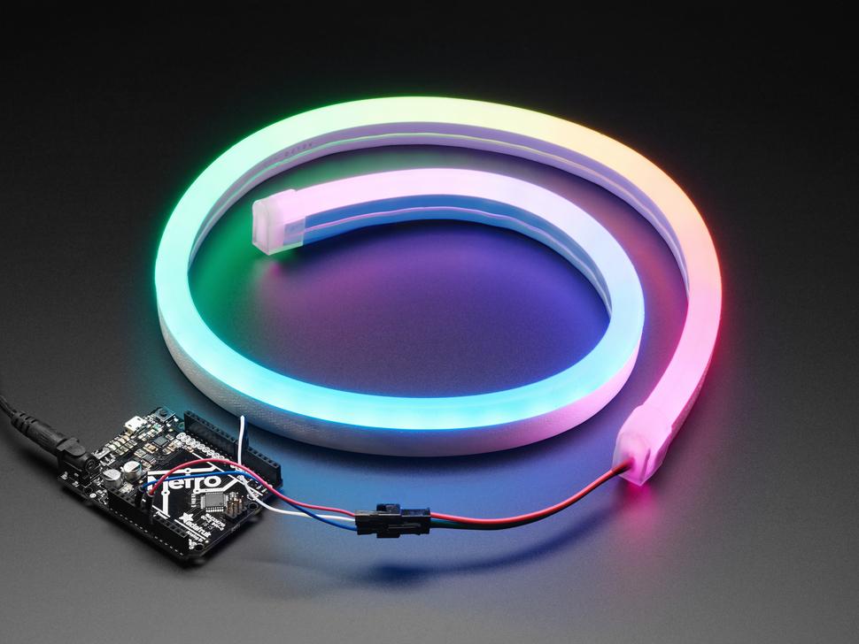 Adafruit NeoPixel RGB neon-achtige LED-flexstrip met siliconen buis