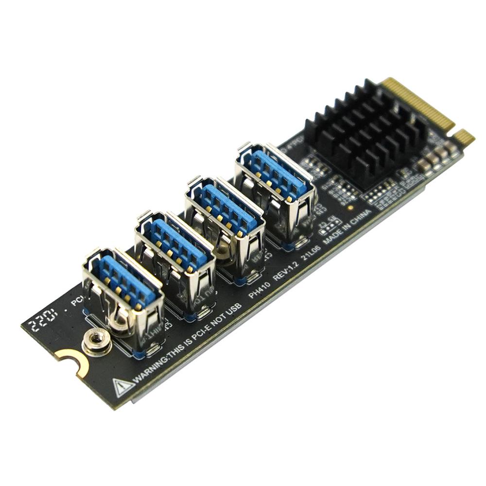DFRobot M.2 M Key to PCIex4 Expansion Board (Compatible with LattePanda ...