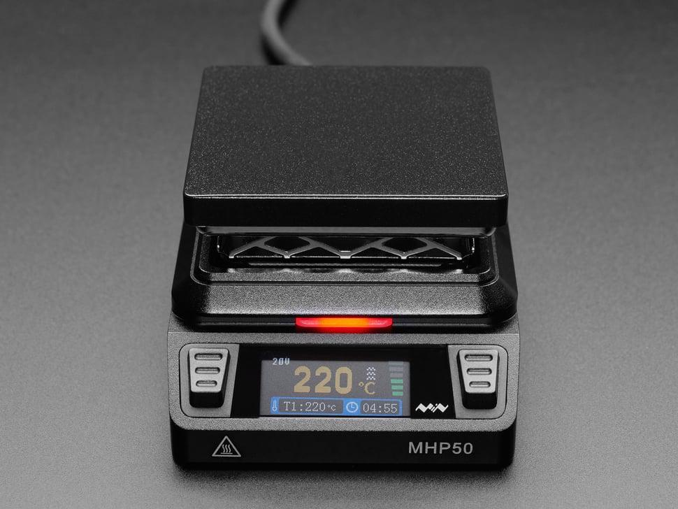 Adafruit Mini precalentador de placa calefactora de latón con USB -C PD o CC