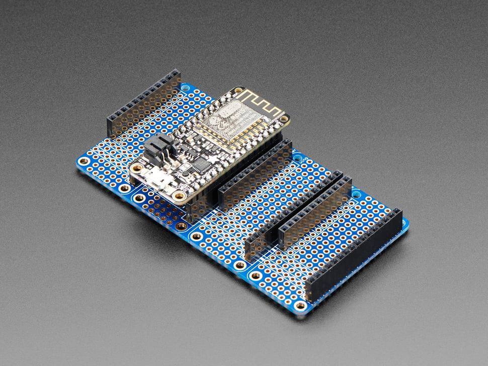 Adafruit Quad Side-By-Side FeatherWing Kit met headers
