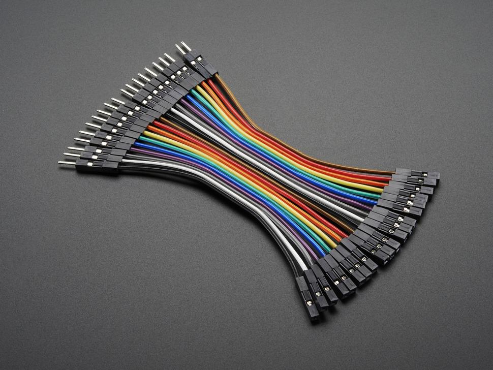 Adafruit Premium female /mannelijke 'Extension' jumper wires - 20 x 3"