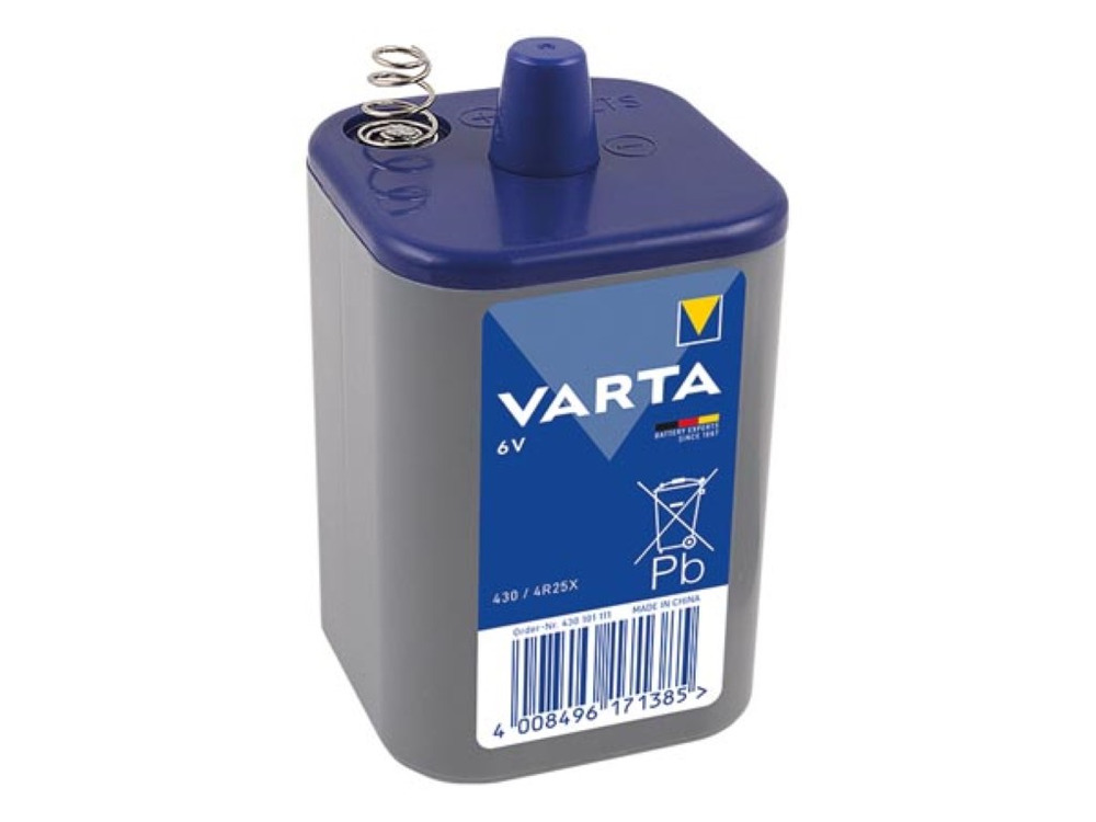 Varta ZINK CHLOOR 4R25X 6.0V Battery, 7500mAh Capacity