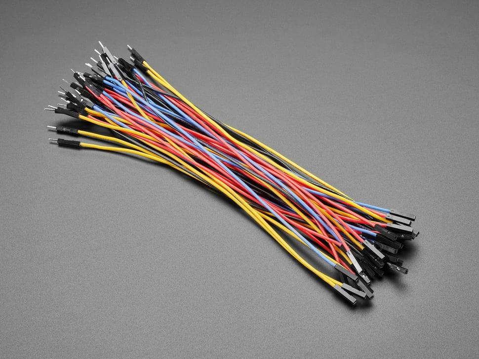 Adafruit Premium siliconen beklede jumper wires - 200 mm x 40