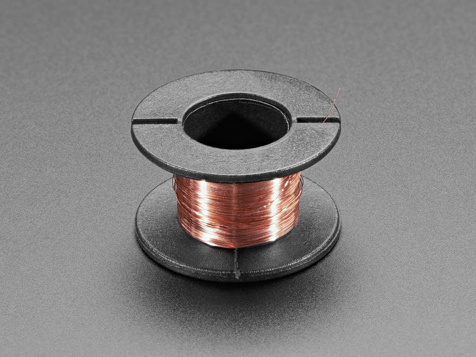 Adafruit Geëmailleerde koperen magneetdraad – 11 meter / 0,1 mm diameter