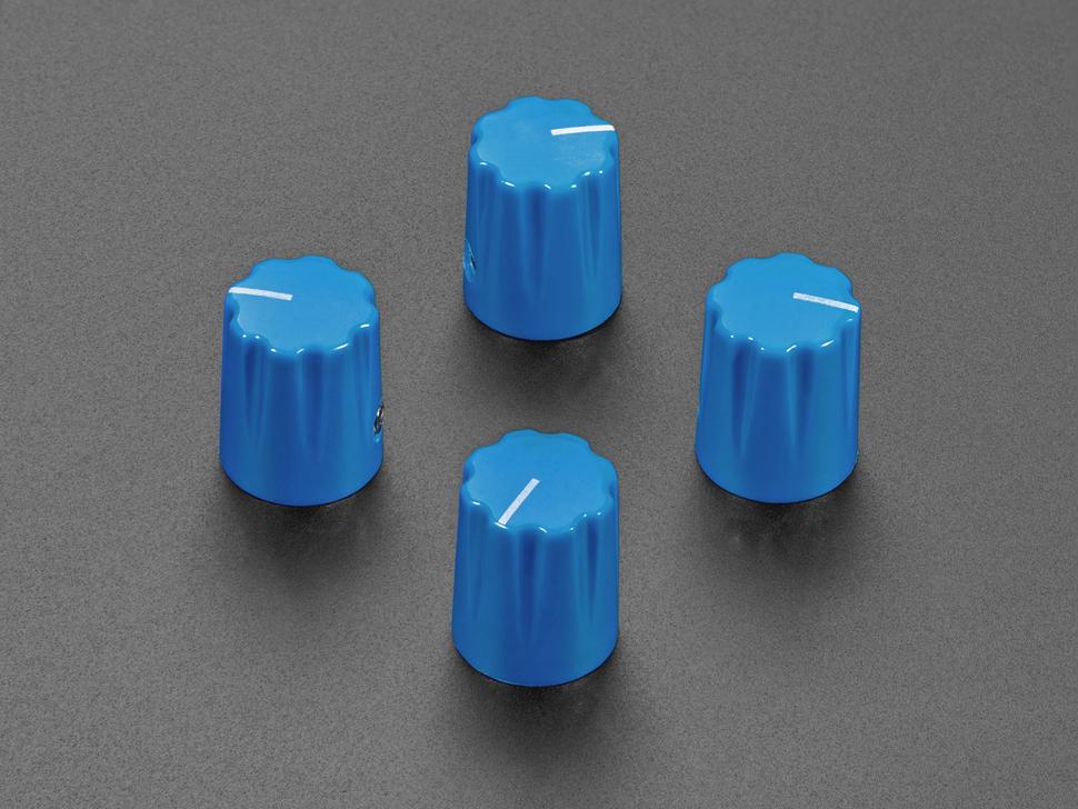 Adafruit Blauwe micropotentiometerknop - 4 stuks