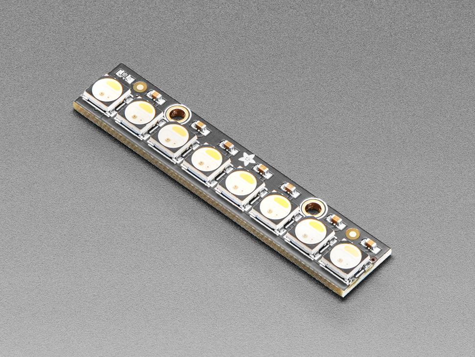Adafruit NeoPixel Stick - 8 LED RGBW 5050 - Blanc froid - ~6000K ...