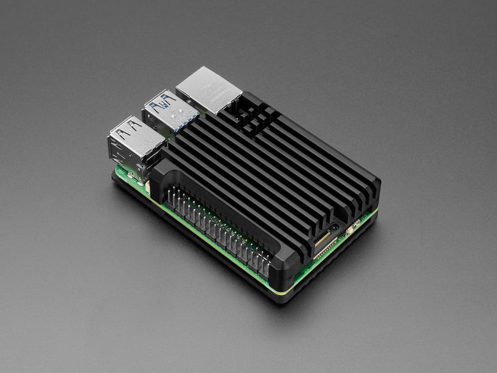 Boitier Raspberry Pi 5 Adafruit Boîtier Raspberry Pi 5 avec dissipateur thermique en aluminium ...