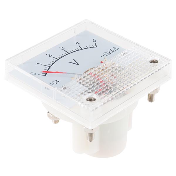 Medidor de painel analógico - 0 a 5 VDC